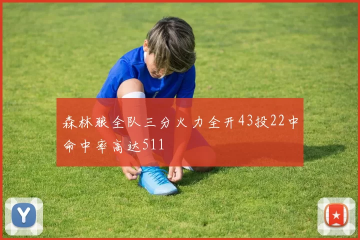 森林狼全队三分火力全开43投22中命中率高达511